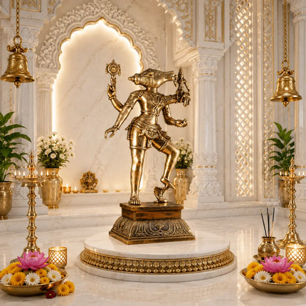 Brass Standing Varahi Devi Idol (24 Inch)