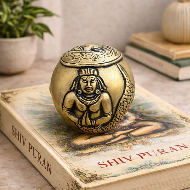 Brass Circular Paper Weight (3 Inch)