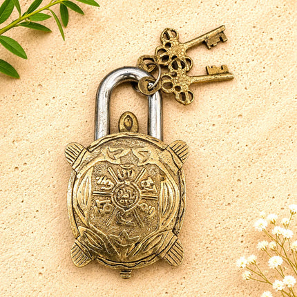 Brass Door Lock With Brass Keys