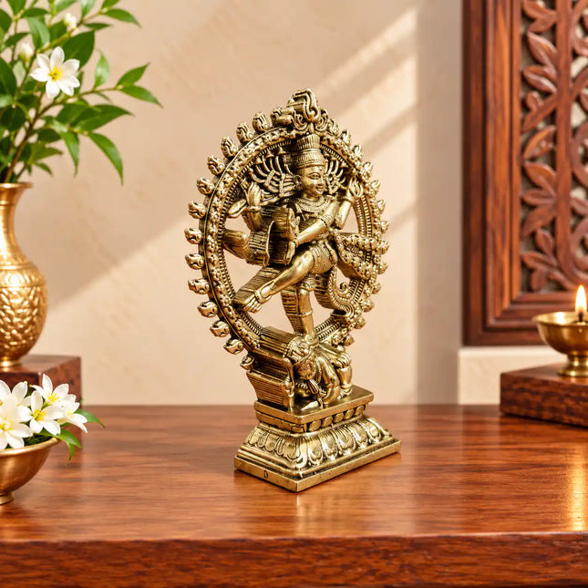 Brass Lightweight Nataraja Dancing Shiva Statue