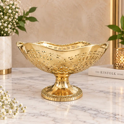 Brass Decorative Fruit Jali Bowl (4.5 inch)