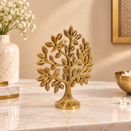 Brass Kalpvriksha Table Decor (5.5 inch)