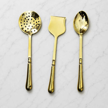 Brass Cooking Kitchen Ladles set (13.5 Inch)