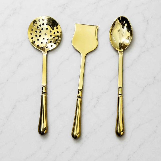 Brass Cooking Kitchen Ladles set (13.5 Inch)