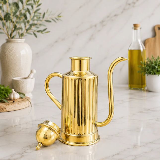Brass Oil Dispenser / Bottle (8.5 inch)