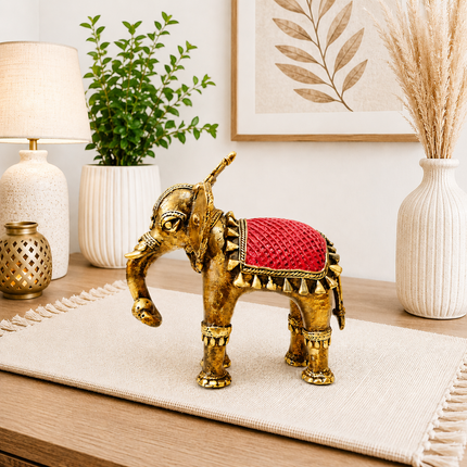 Brass Handcrafted Dhokra Elephant statue