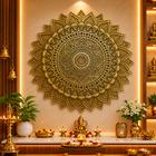Brass Handcrafted Mandala Wall Hanging Decor