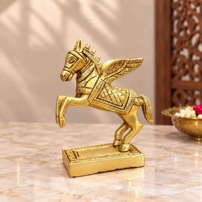 Brass Flying Horse Statue (4.3 Inch)