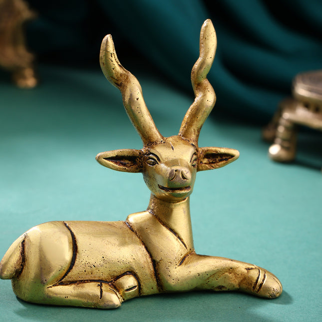 Brass Deer set (3.5 Inch)
