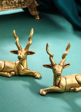 Brass Deer set (3.5 Inch)