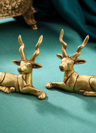 Brass Deer set (3.5 Inch)