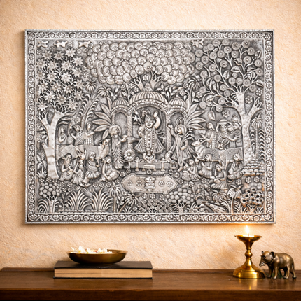 Silver Wall Hanging Plate