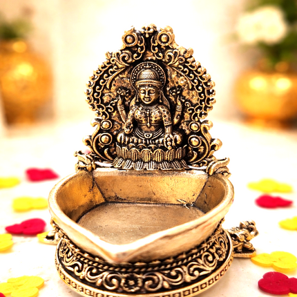 Brass Lakshmi Lightweight Diya (3 Inch)