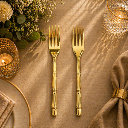 Handcrafted Brass Fork & Spoon Set – Premium Indian Brassware (7.2 Inch)