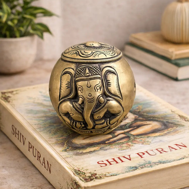 Brass Circular Paper Weight (3 Inch)