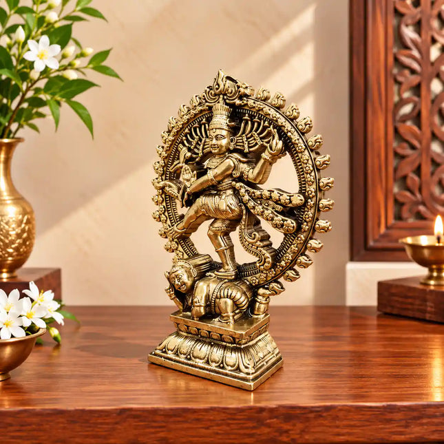 Brass Lightweight Nataraja Dancing Shiva Statue