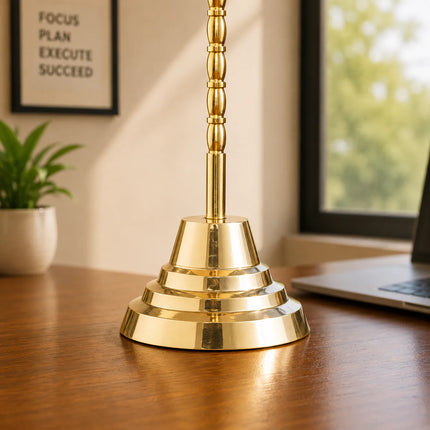Brass National Single Flag Stand (13.5 Inch)