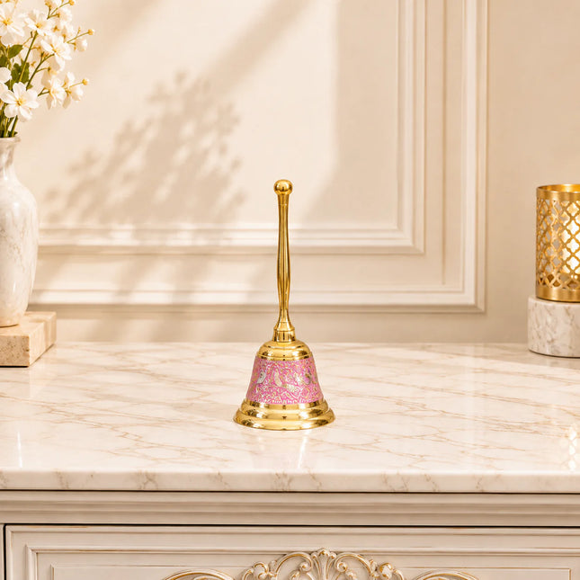 Brass Hand Painted Meenakari Handbell