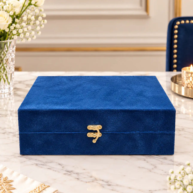 Brass Silver Plated Noka Bowl Set With Velvet Box (3 inch)