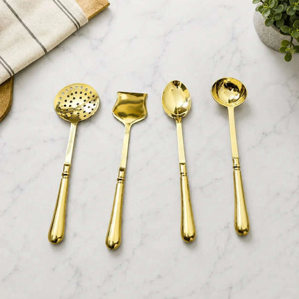 Brass Cooking Kitchen Ladles set (13.5 Inch)