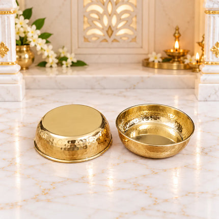Brass Handcrafted Bowl Pair