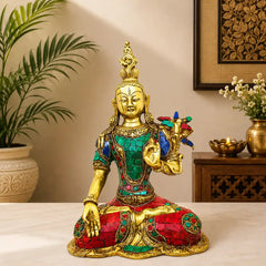 Handmade Brass Tara Statues - Perfect for Gift Giving
