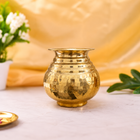 Brass Hammered Pooja Kalash