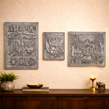 Silver Wall Hanging Plate