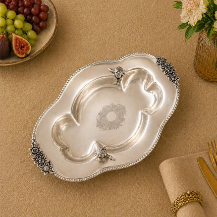 Brass Oval Decorative Dish Bowl / Platter