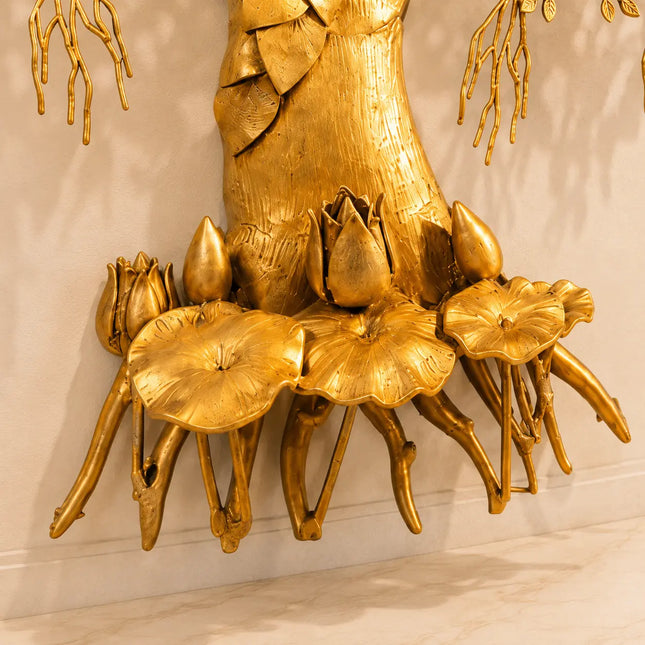 Brass Handcrafted Kalpvriksha Wall Hanging (50 Inch)