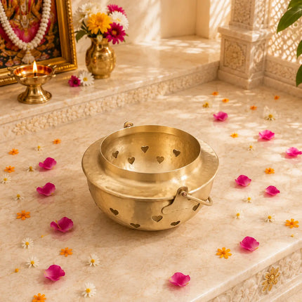 Brass Dhoop Dani & Incense Holder (5.5 Inch)