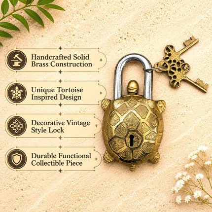 Brass Door Lock With Brass Keys