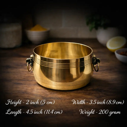 Brass Kerala Rice Vessel (2 Inch)