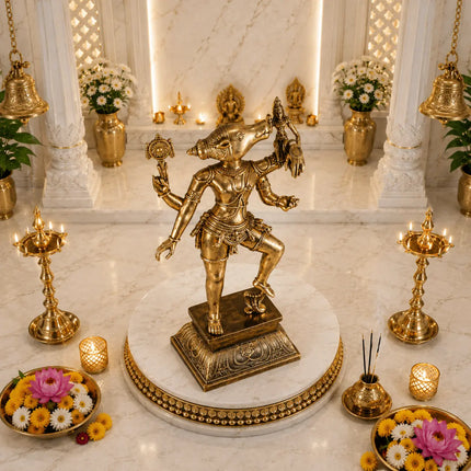 Brass Standing Varahi Devi Idol (24 Inch)
