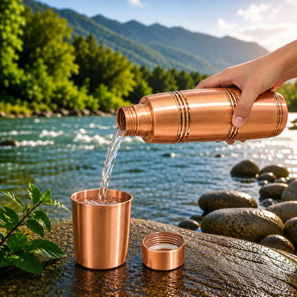 Copper Ring Design Water Bottle (10.5 Inch)