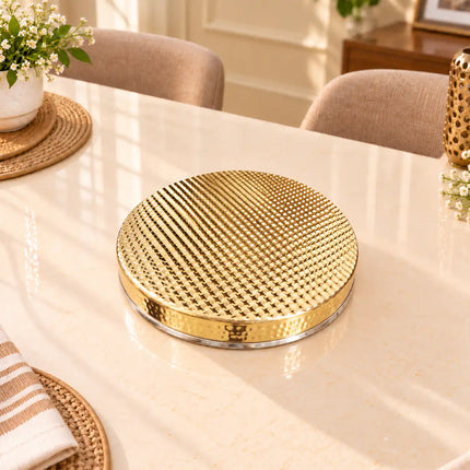 Copper/Brass Hammered Thali/Dinner Set
