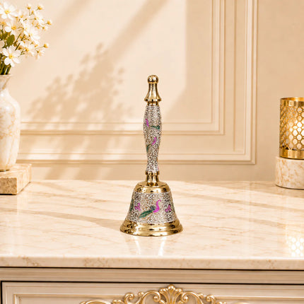 Brass Hand Painted Meenakari Handbell