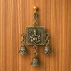 Brass Lightweight Wall Hanging With Bell (6 Inch)