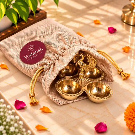 Brass Pooja Potli Gift Hamper: Bulk Corporate Gifting