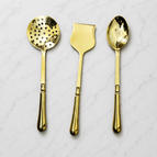 Set of 3 {Serving Ladle + Skimmer Ladle (Jhara) + Turner Ladle (Palta)}