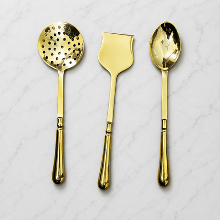 Brass Cooking Kitchen Ladles set (13.5 Inch)