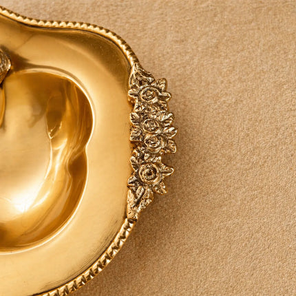Brass Oval Decorative Dish Bowl / Platter