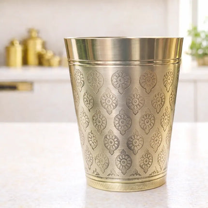 Brass Handcrafted Glass Pair (4 Inch)