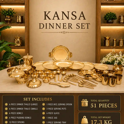 Kansa Luxury Dinner Serving Set