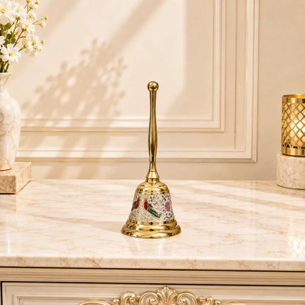 Brass Hand Painted Meenakari Handbell