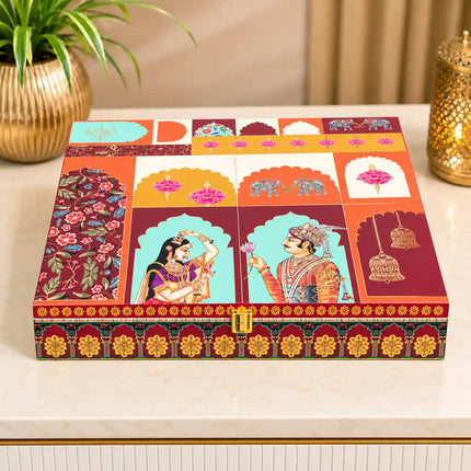 Brass Table Clock and Shubh Labh Gift/Corporate Hamper