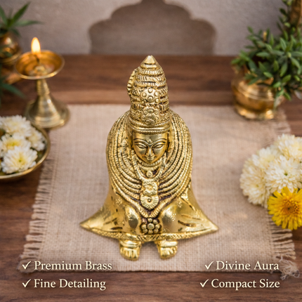 Brass Tulja Bhavani Idol