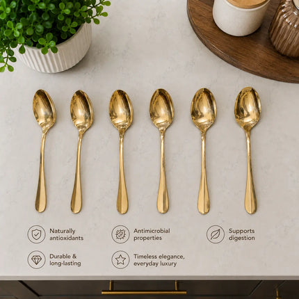 Brass Spoon Set (Pack Of 6)