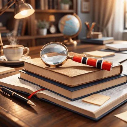 Brass Magnifying Glass With Wooden Handle