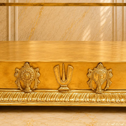 Brass Vaikuntham Heritage Simhasan / Temple (39 Inch)